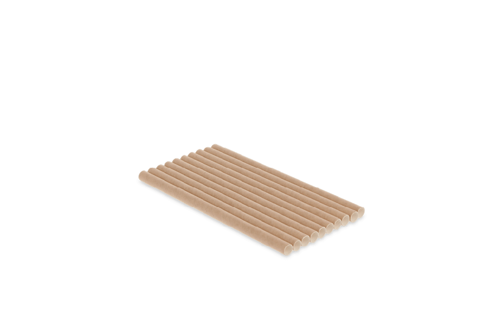 Papieren rietjes naturel 150x8mm BIO